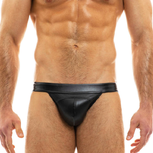 Leather Jockstrap Black