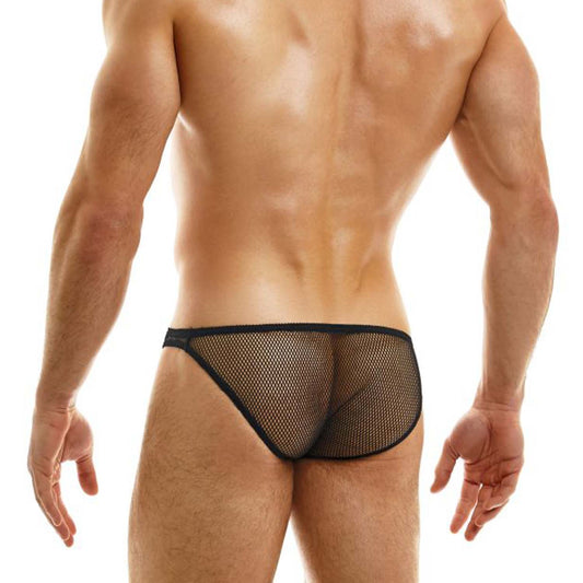 Mesh Low Cut Brief Black