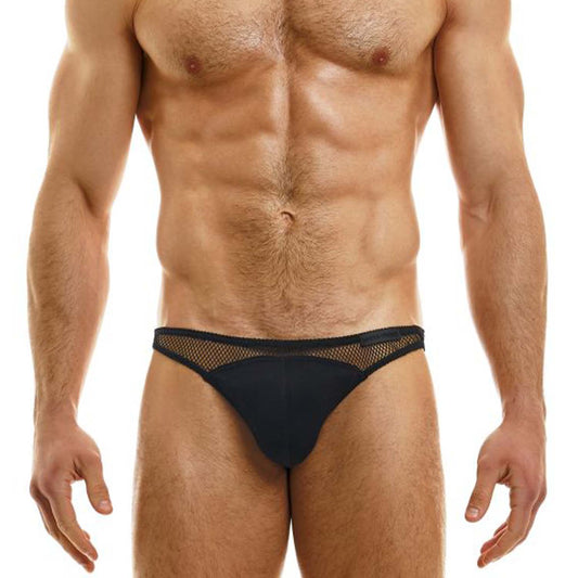 Mesh Low Cut Brief Black